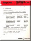 Image: 1968 Dodge Truck Prod.Info Letter No.8